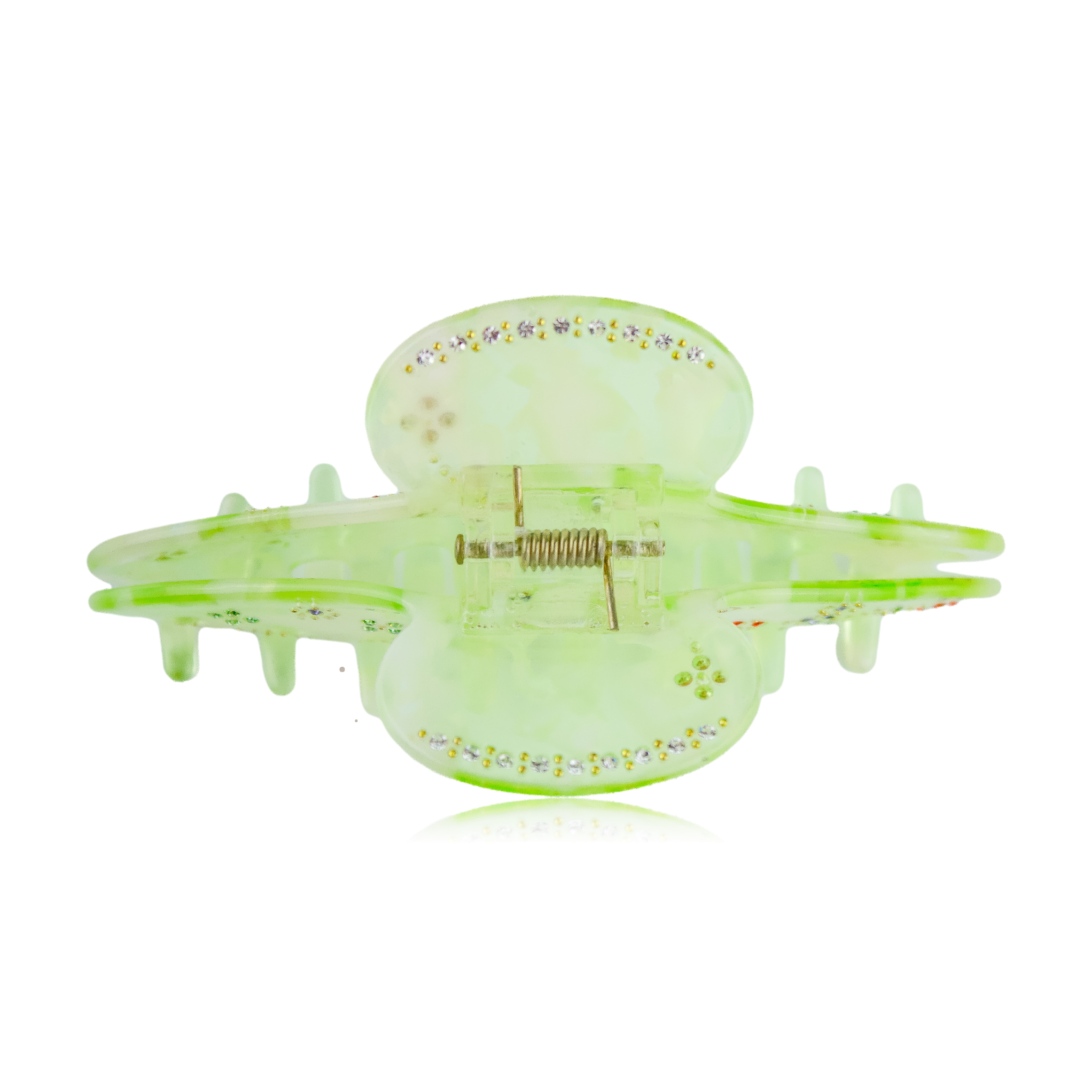 Crystal Garden Claw Clip in Pistachio