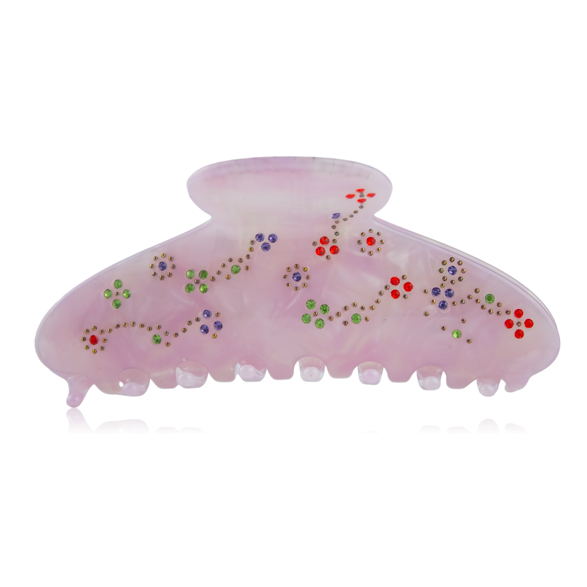 Crystal Garden Claw Clip in Lilac