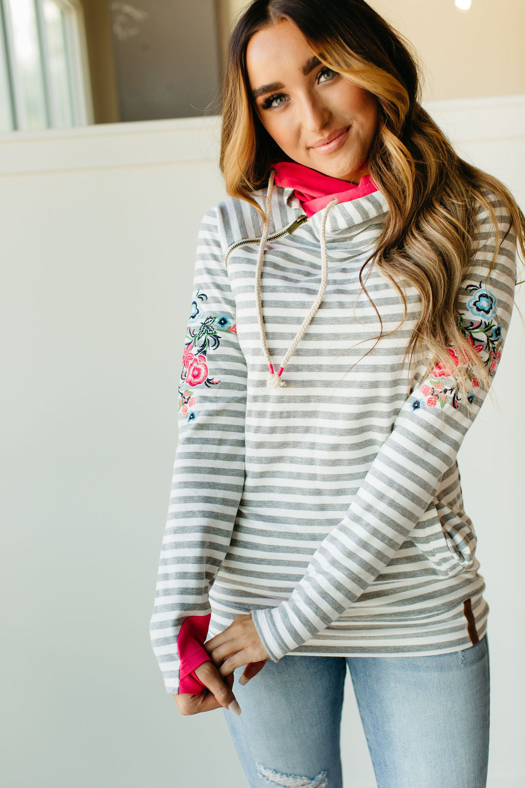 Ampersand Avenue DoubleHood Sweatshirt - Meadow Lane