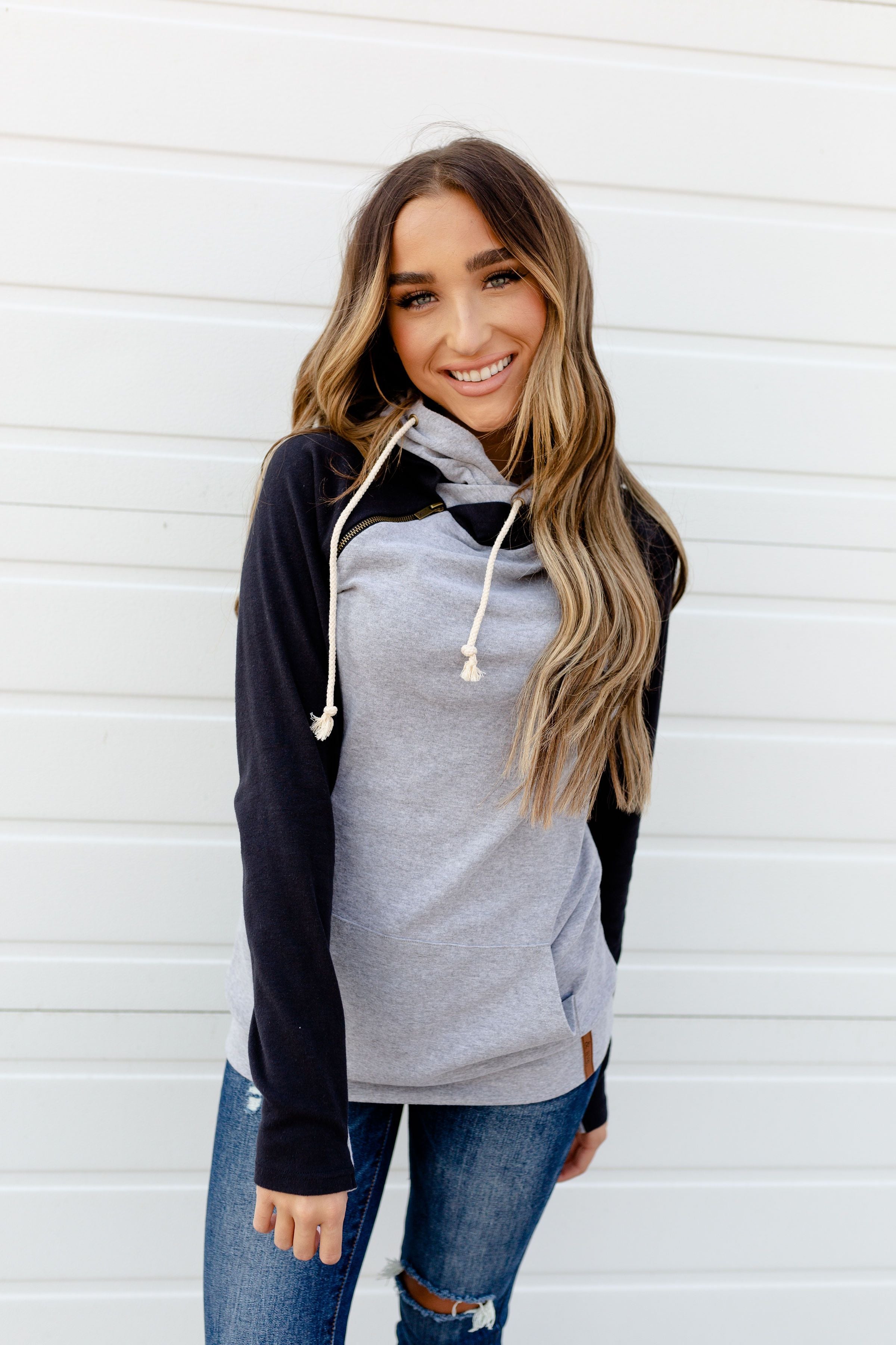 Ampersand Avenue Basic DoubleHood Sweatshirt - New York City