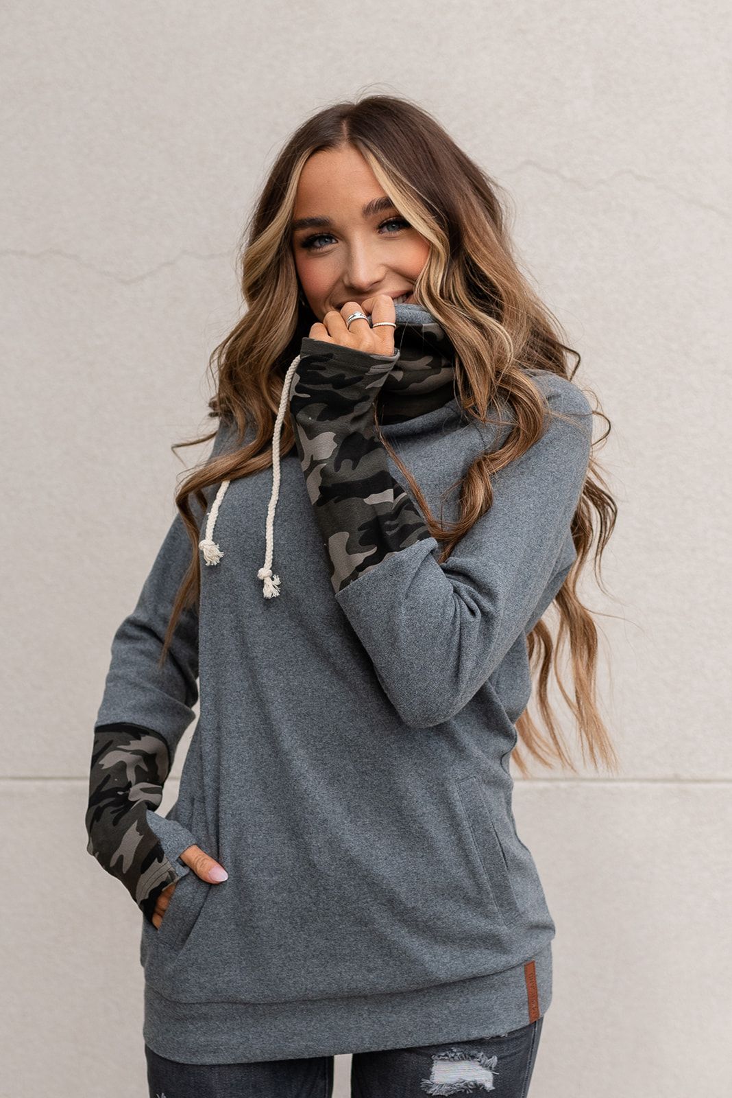 Ampersand Avenue DoubleHood Sweatshirt - Reporting For Duty