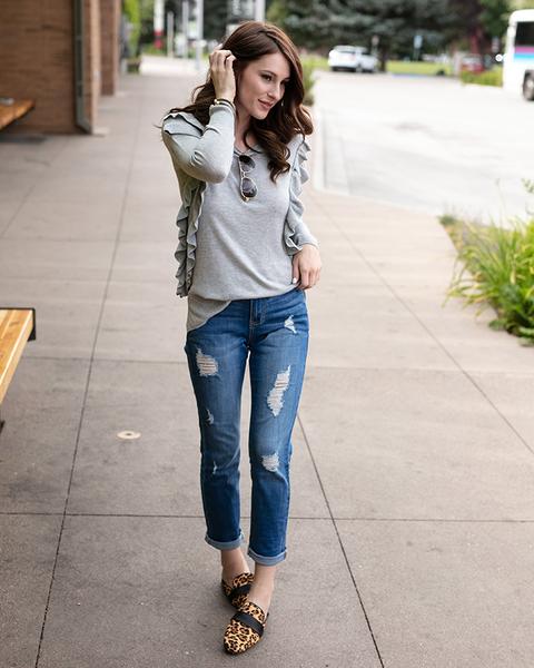 Grace & Lace Ruffle Sweater