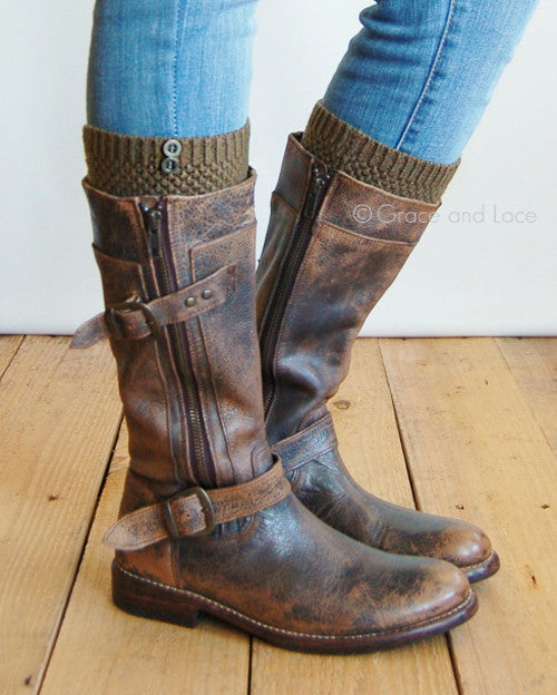 Grace & Lace Pebble Knit Boot Cuffs - Babe Outfitters