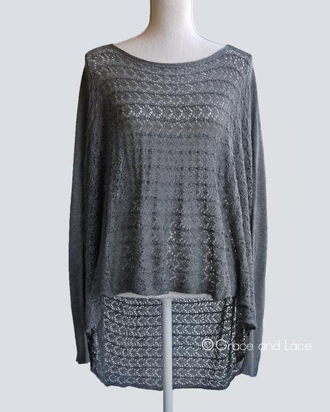 Grace & Lace Open Knit Light Weight Two Fit Knit Cardigan - Babe Outfitters