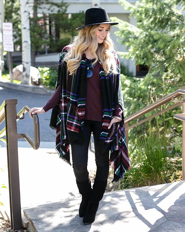 Grace & Lace Winter Weight Pocket Poncho/Scarf