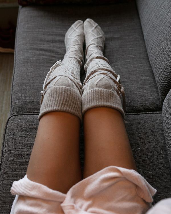 Grace & Lace Alpine Thigh High Boot Socks - Babe Outfitters