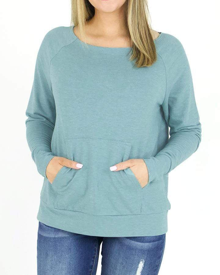 Grace & Lace Jammies Kangaroo Pullover (Charcoal)