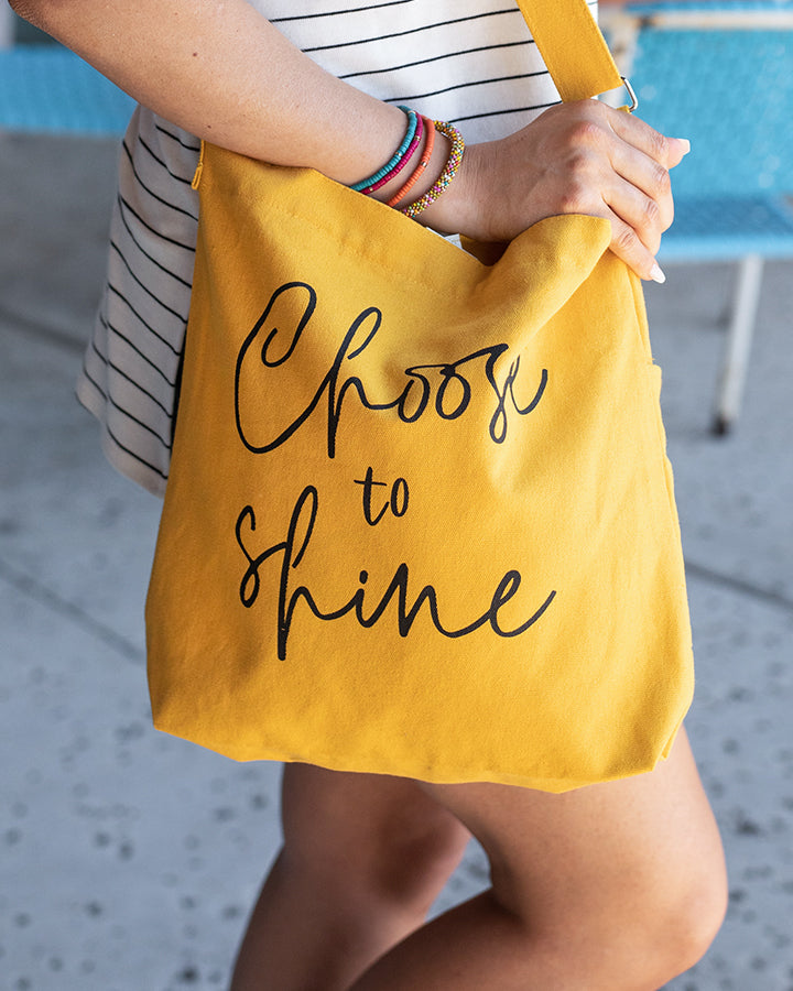 Grace & Lace Quote Tote (Choose to Shine)