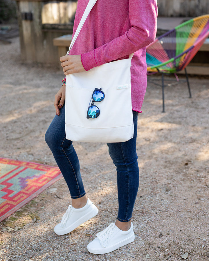 Grace & Lace Quote Tote (Happiness)
