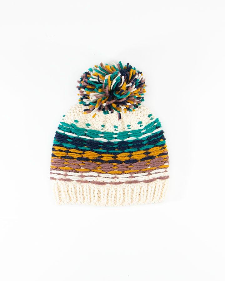 Grace & Lace Reversible Pom Hat (Snowcap)