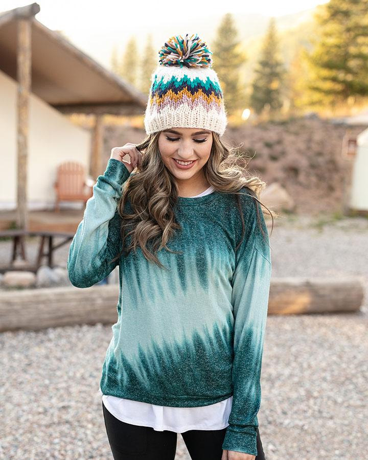 Grace & Lace Reversible Pom Hat (Snowcap)