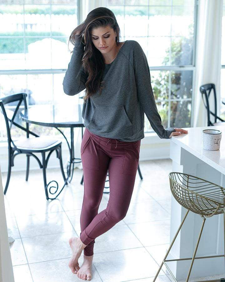 Grace & Lace Jammies Kangaroo Pullover (Charcoal)