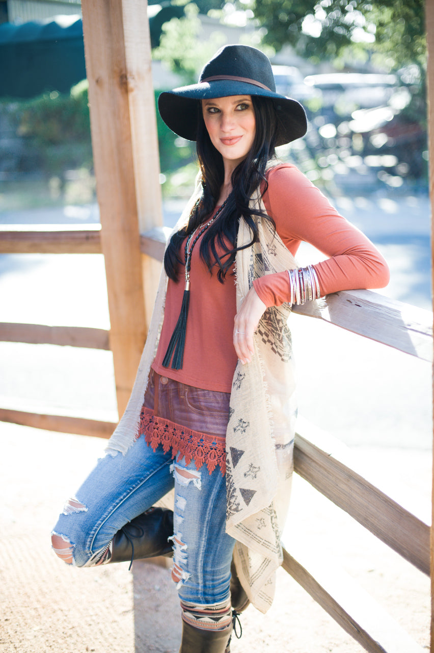 Grace & Lace Long Sleeve Top Extender - Babe Outfitters