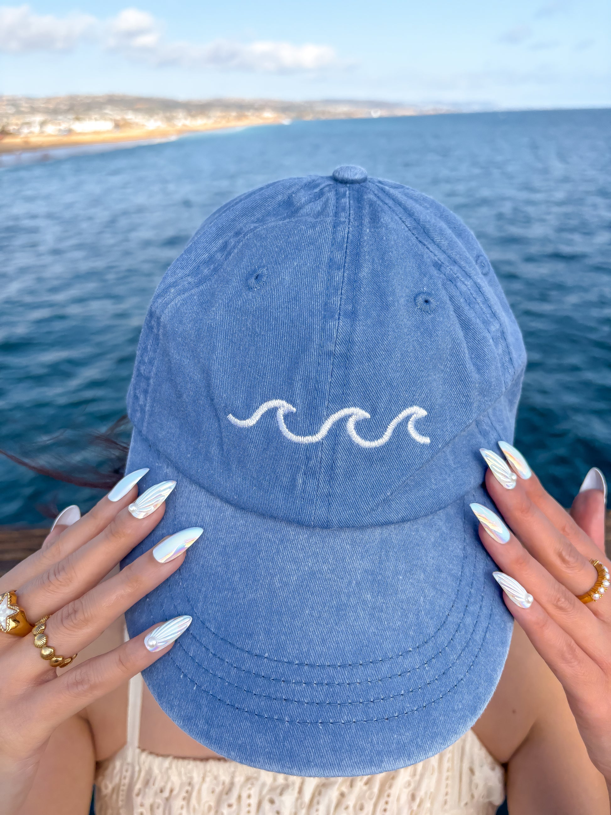 Ocean Wave Vintage Hat