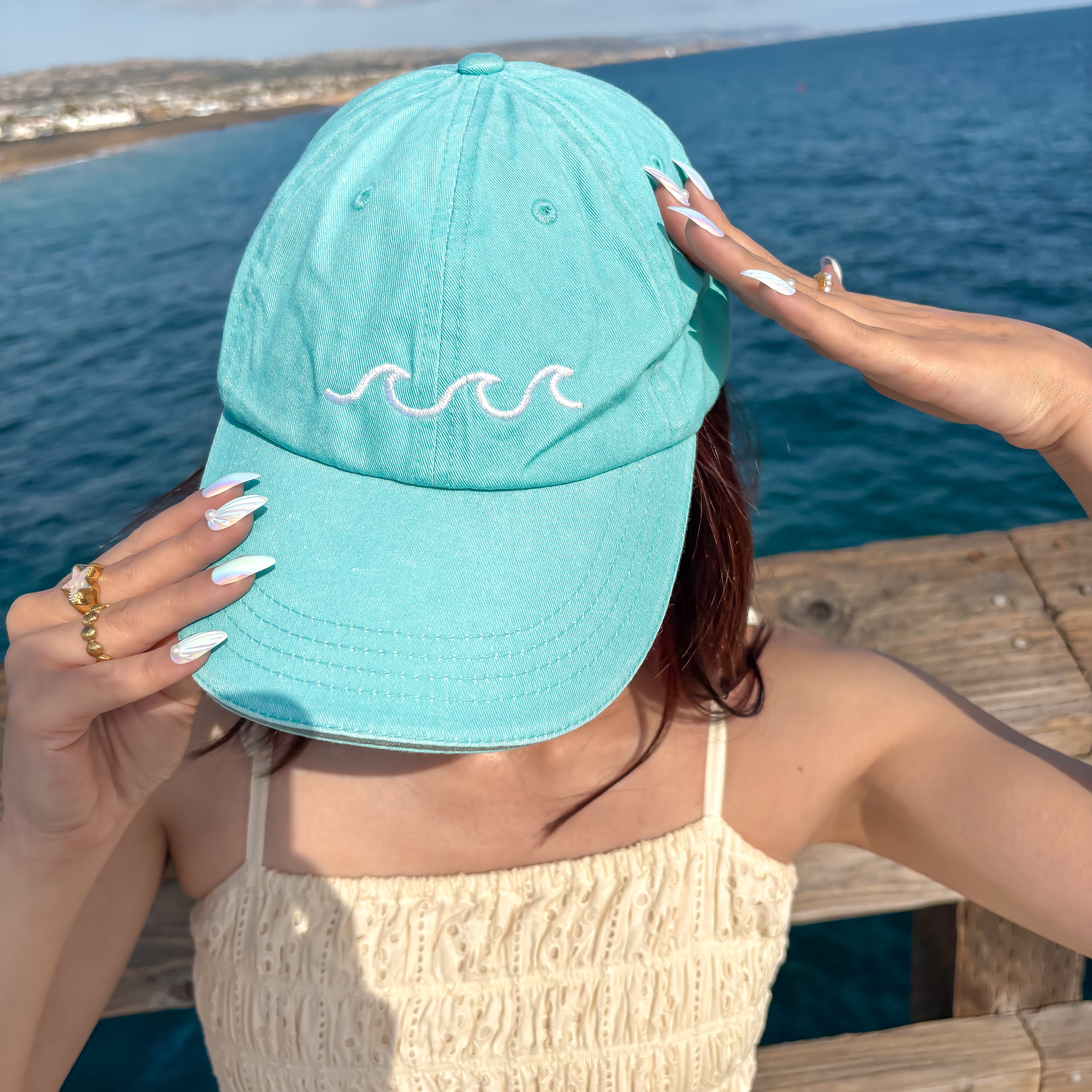 Ocean Wave Vintage Hat