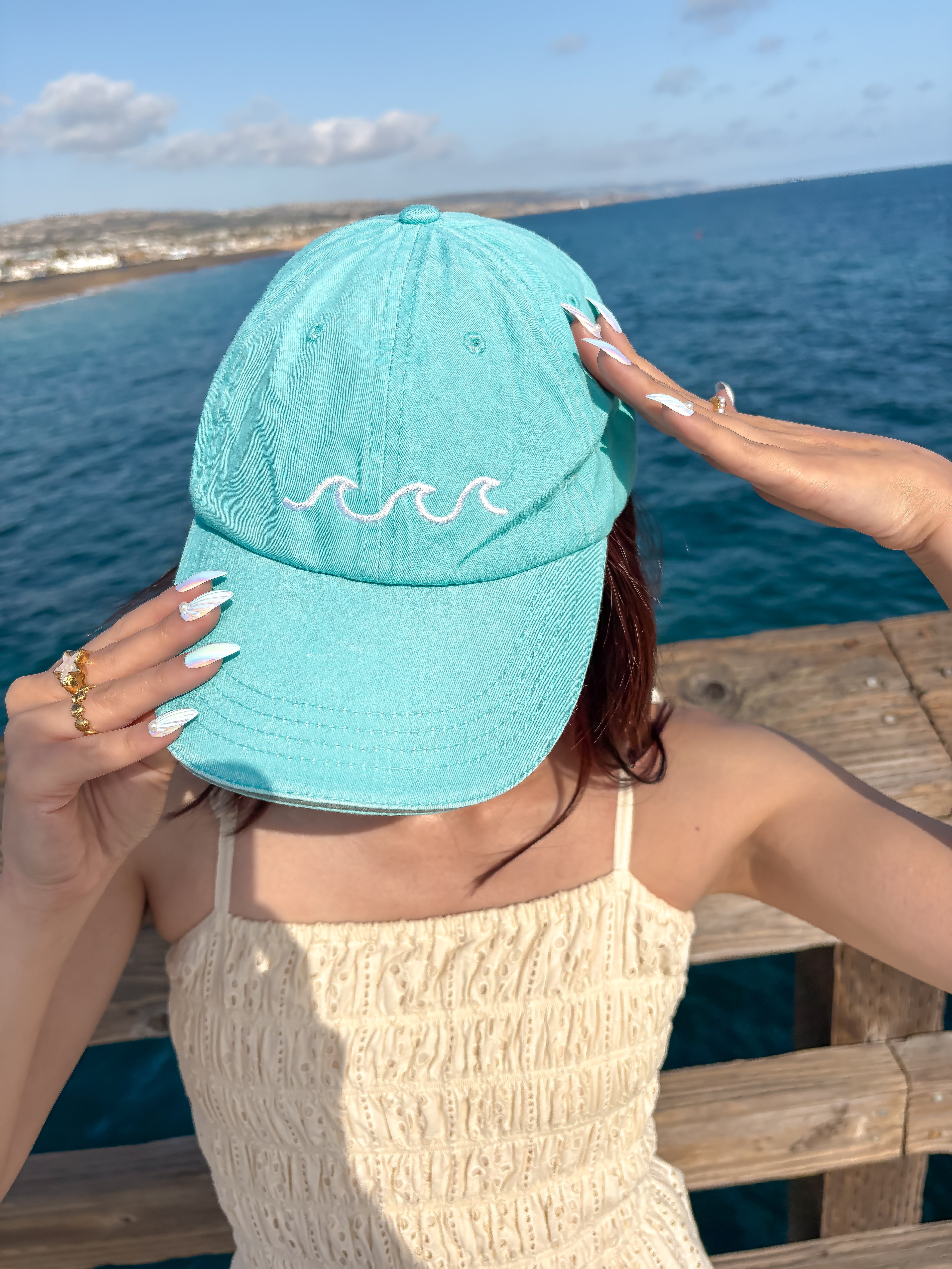Ocean Wave Vintage Hat