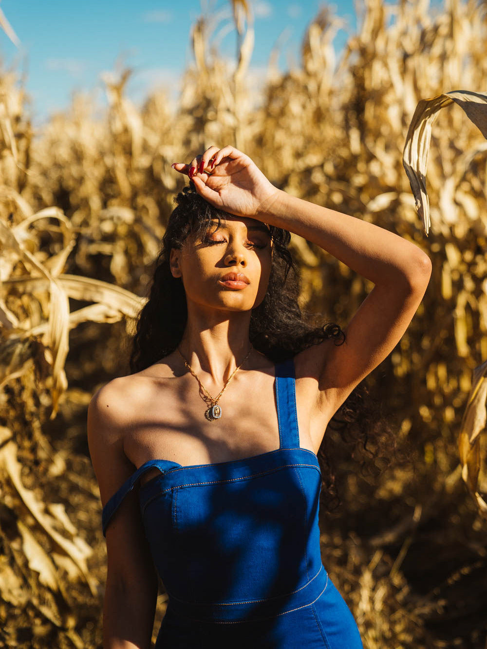 Blue Jean Baby Midi Dress