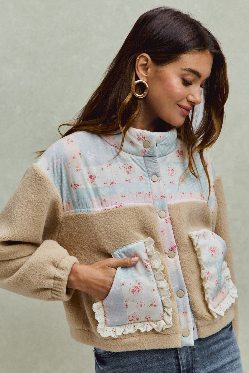 Sherpa Patchwork Jacket