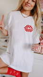 Checker Kiss Tee