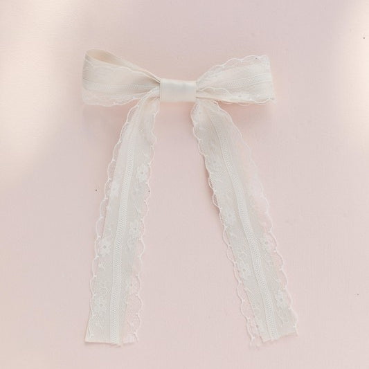 Coquette Lace Bow Hair Clip