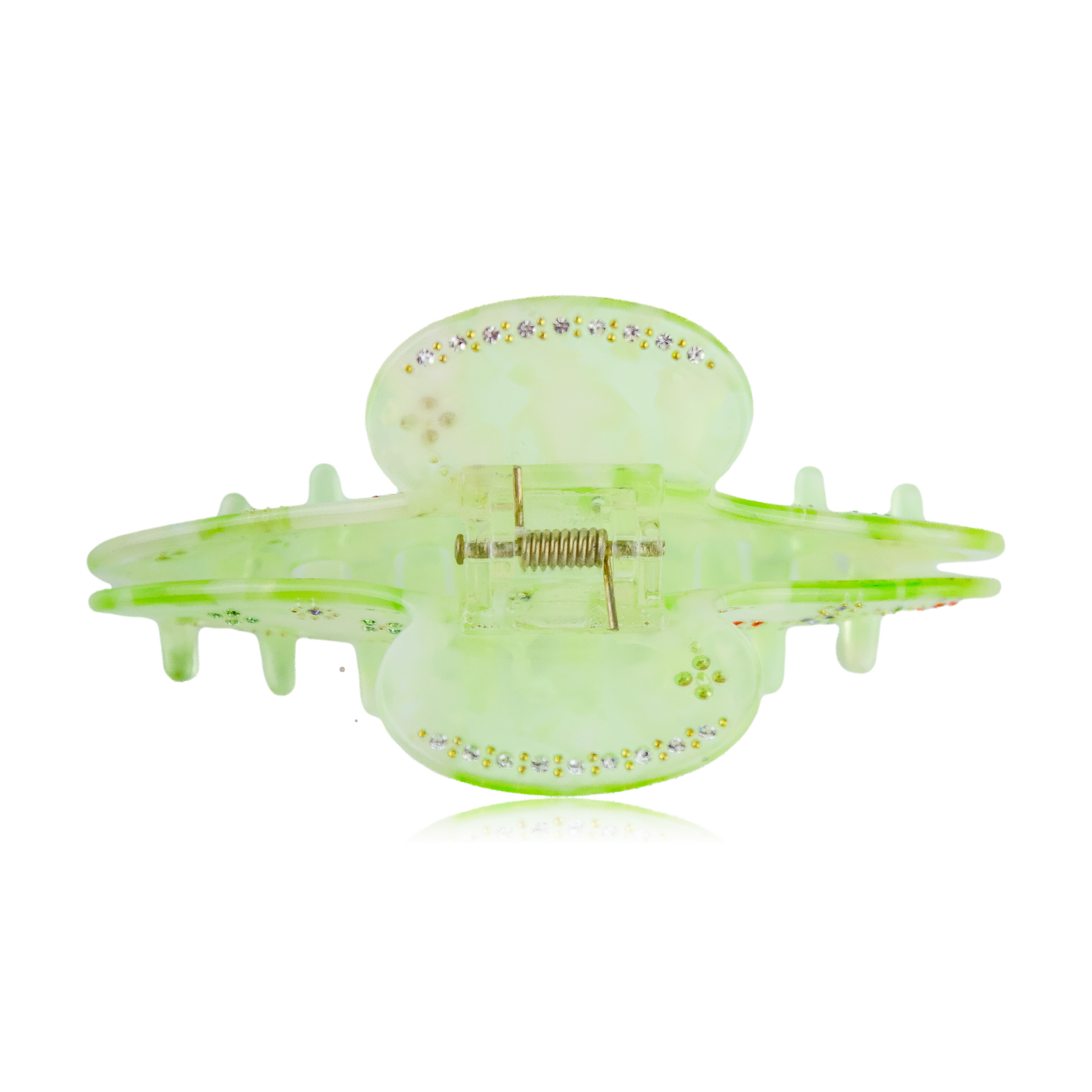 Crystal Garden Claw Clip in Pistachio