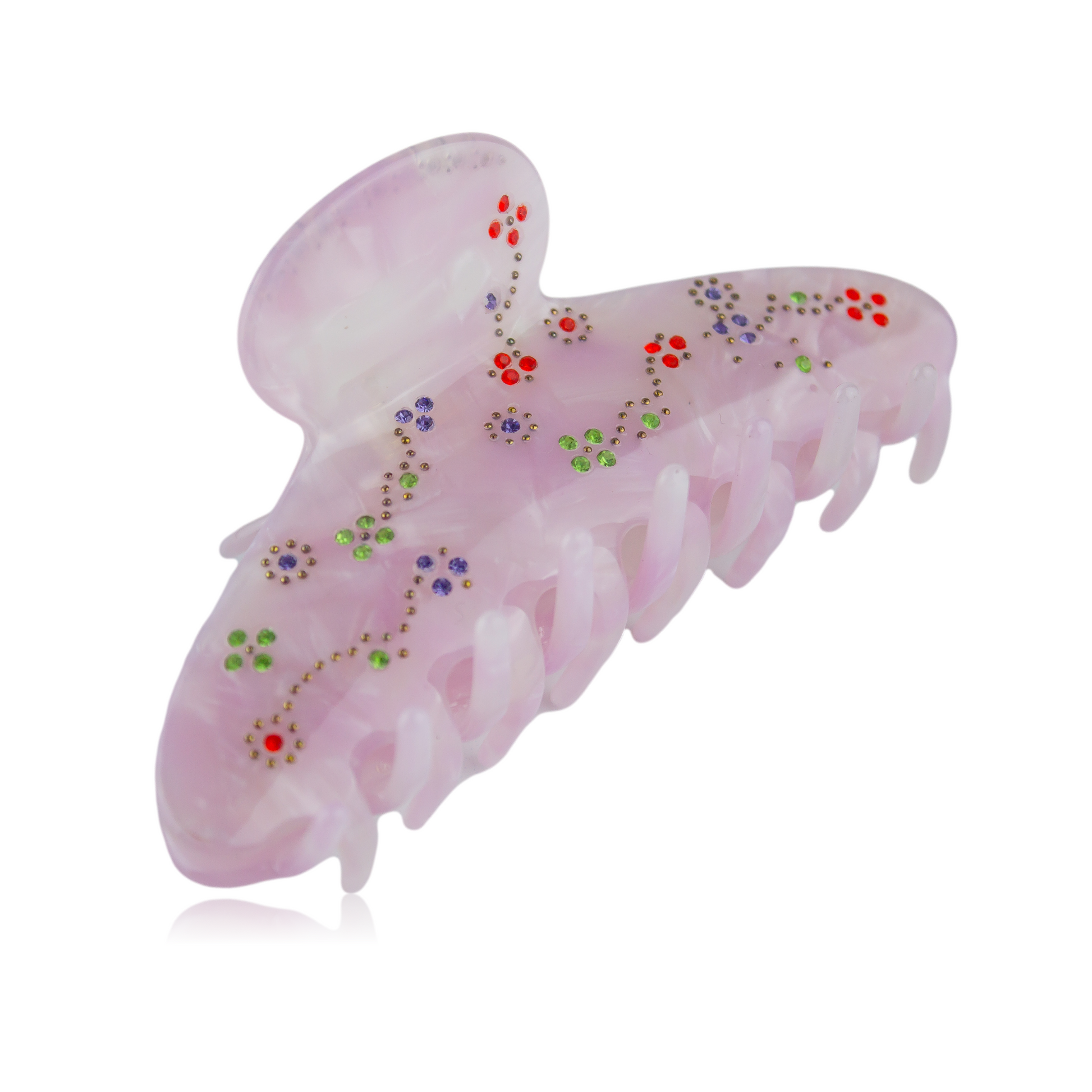 Crystal Garden Claw Clip in Lilac