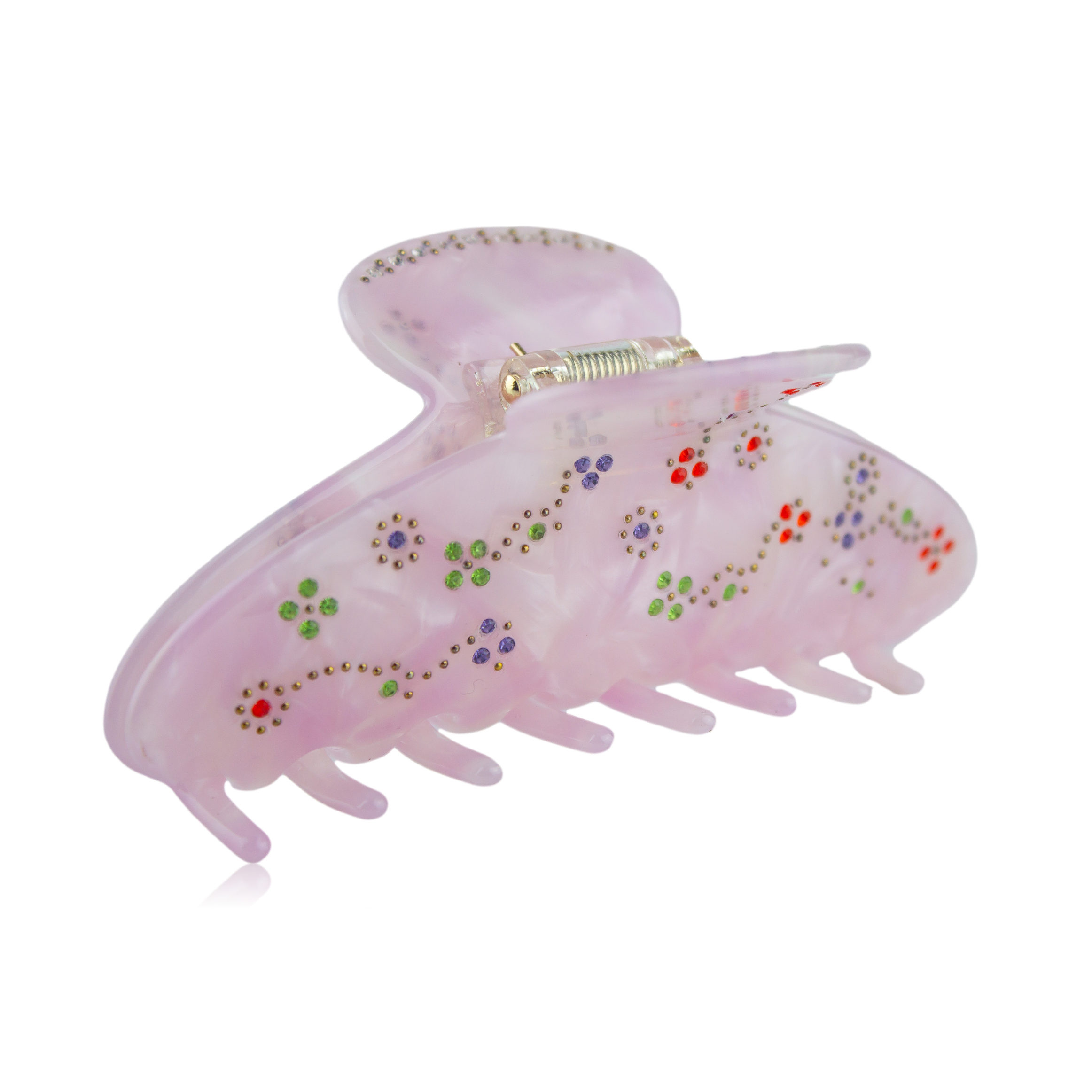 Crystal Garden Claw Clip in Lilac