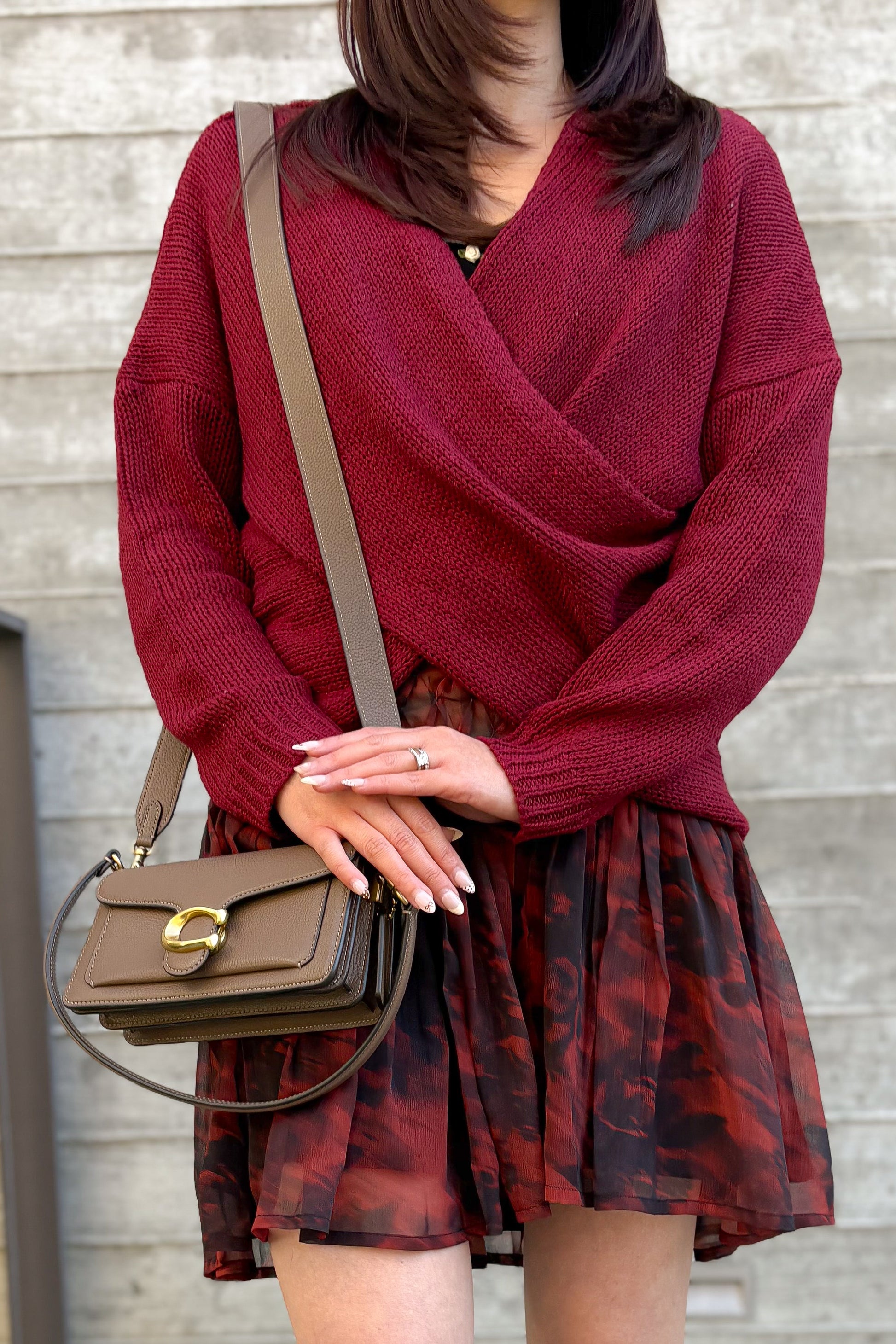 Whisper Knit Sweater in Burgundy
