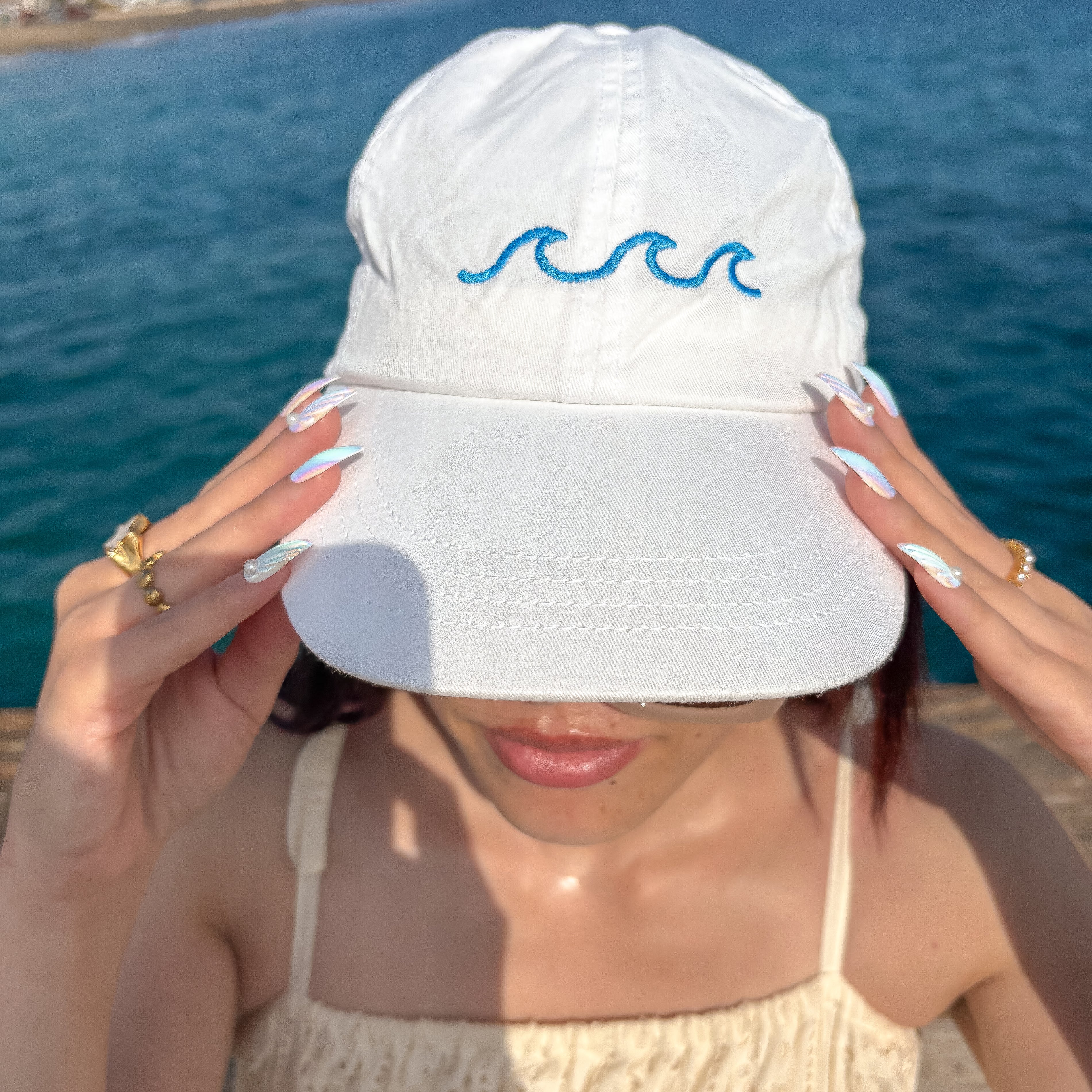 Ocean Wave Vintage Hat