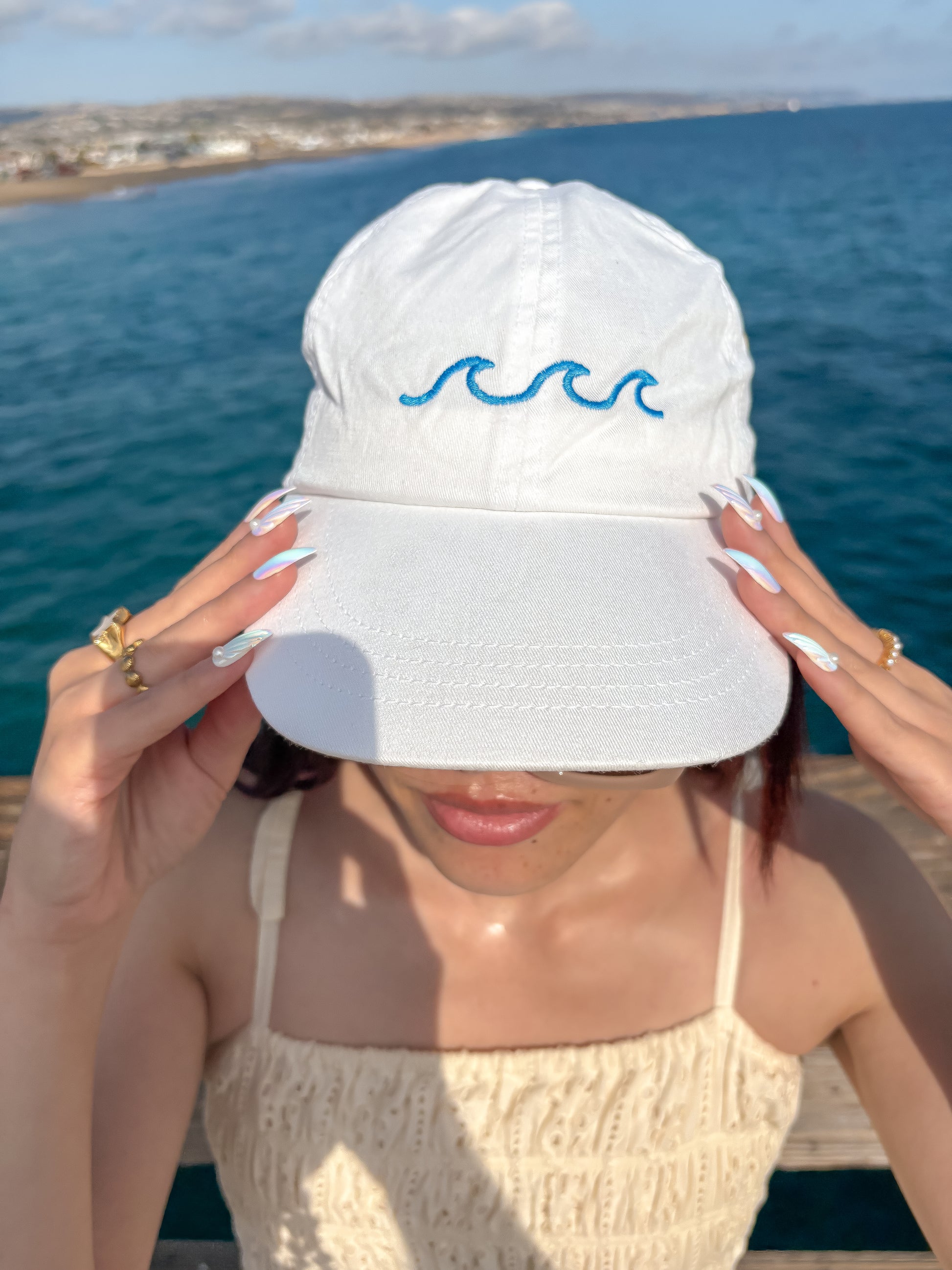 Ocean Wave Vintage Hat