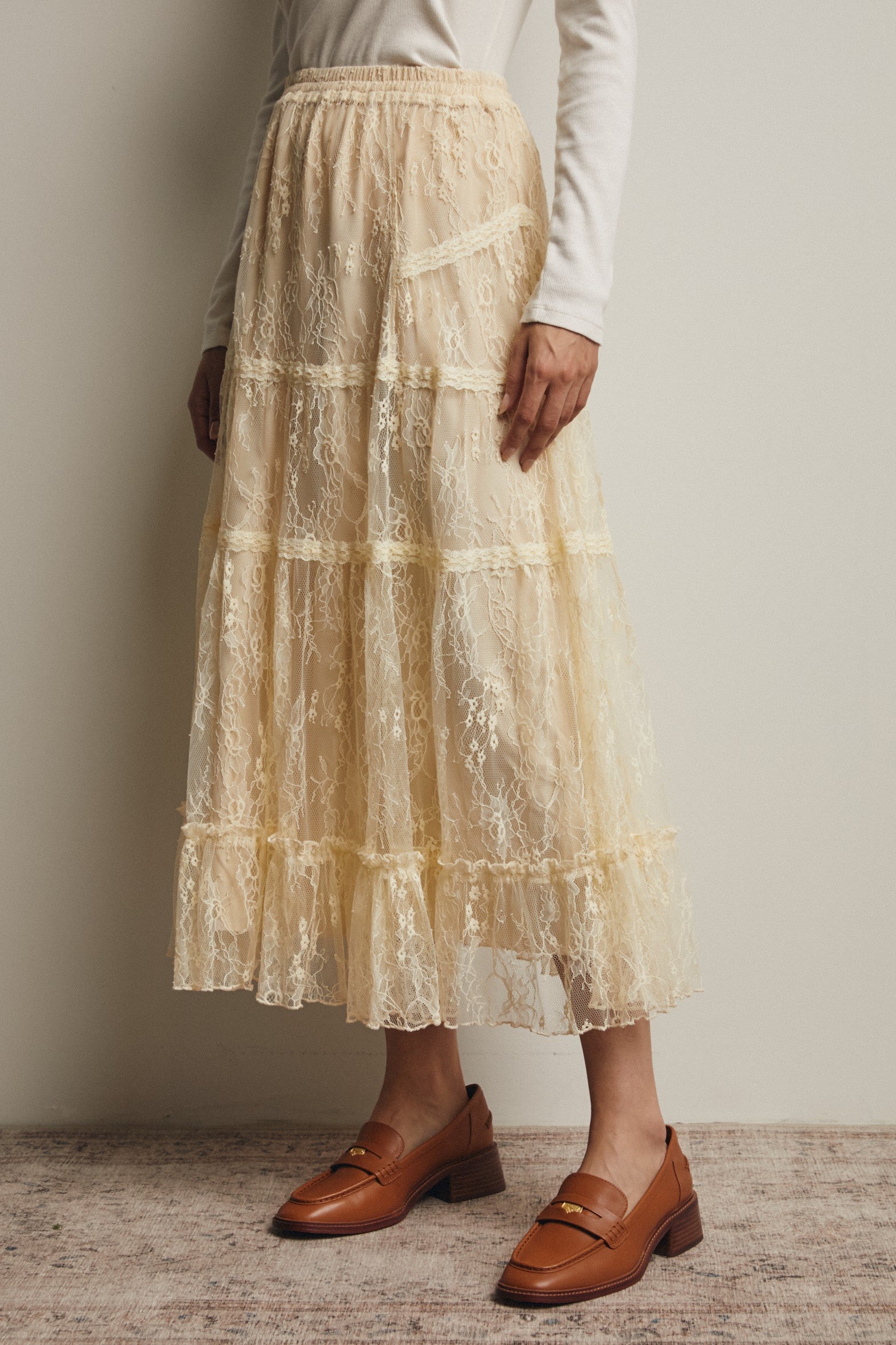 Fairytale Lace Midi Skirt
