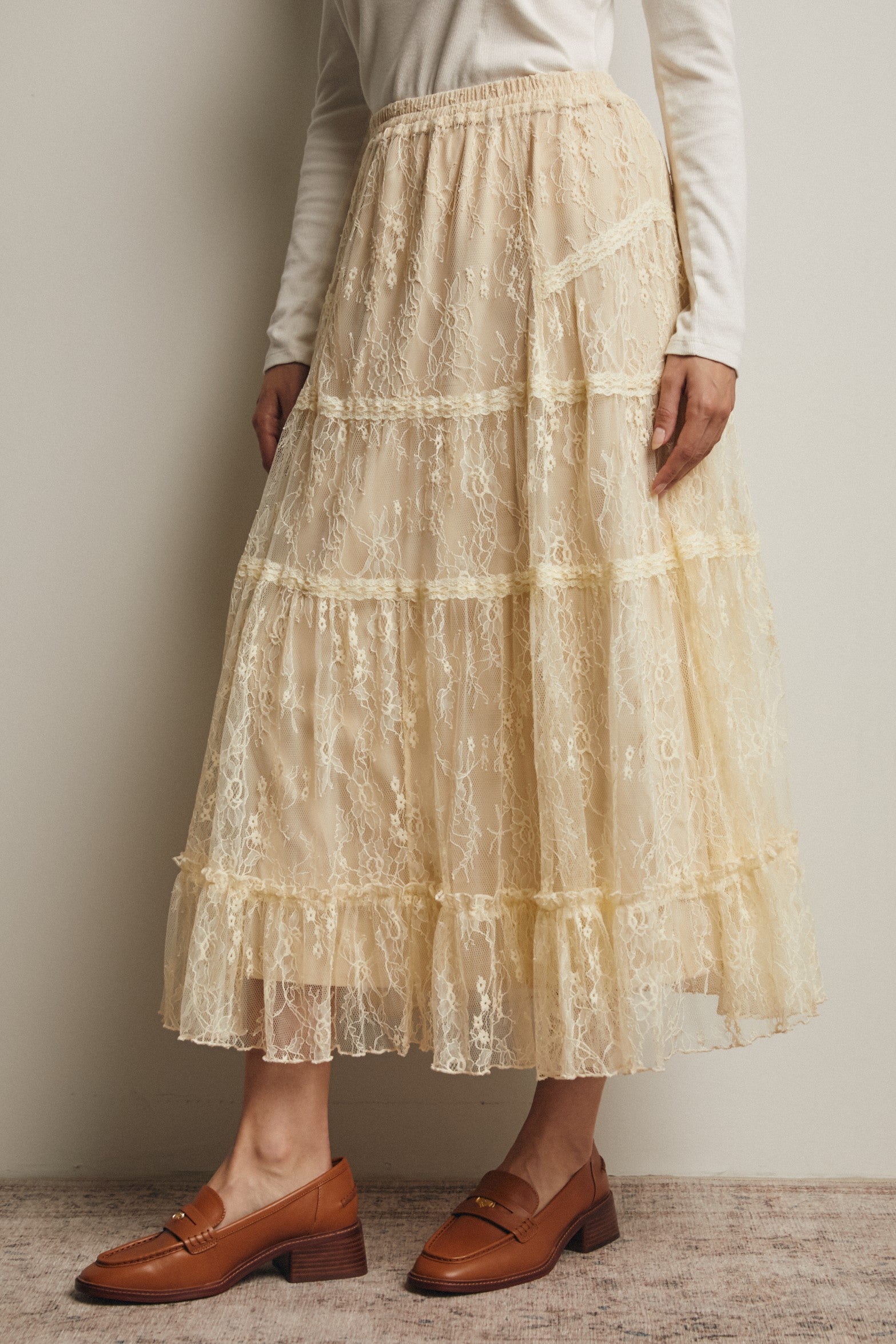 Fairytale Lace Midi Skirt