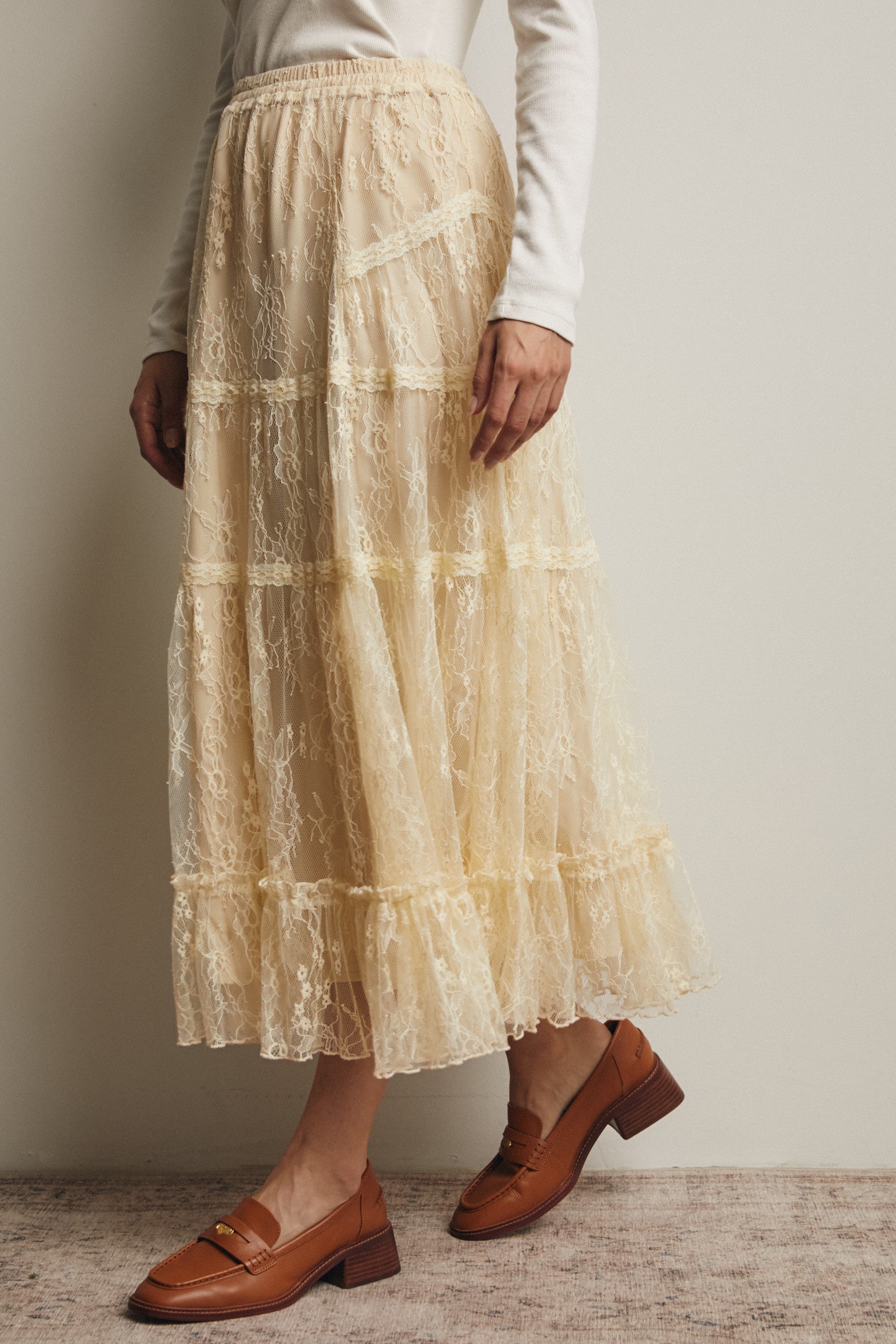 Fairytale Lace Midi Skirt