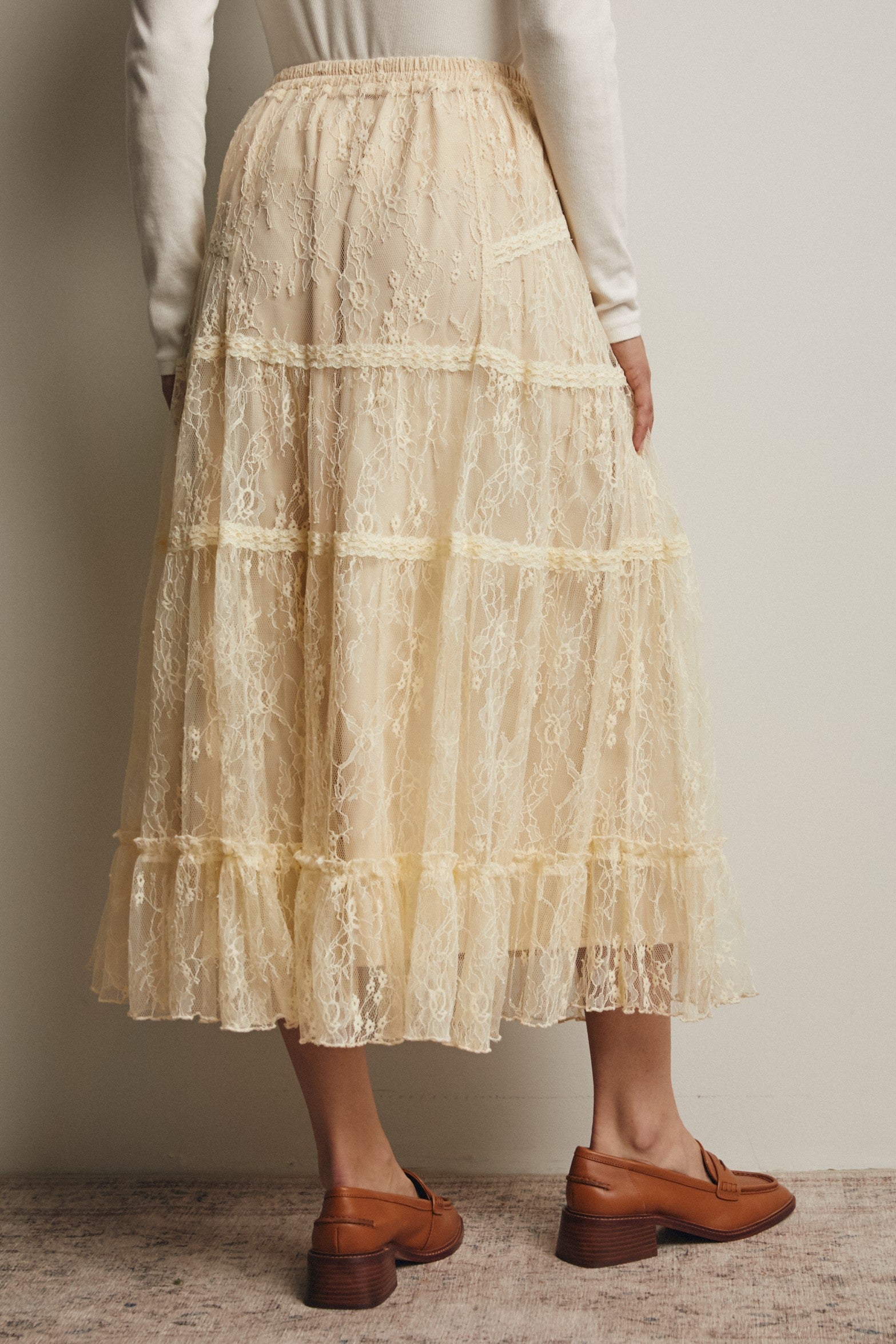 Fairytale Lace Midi Skirt