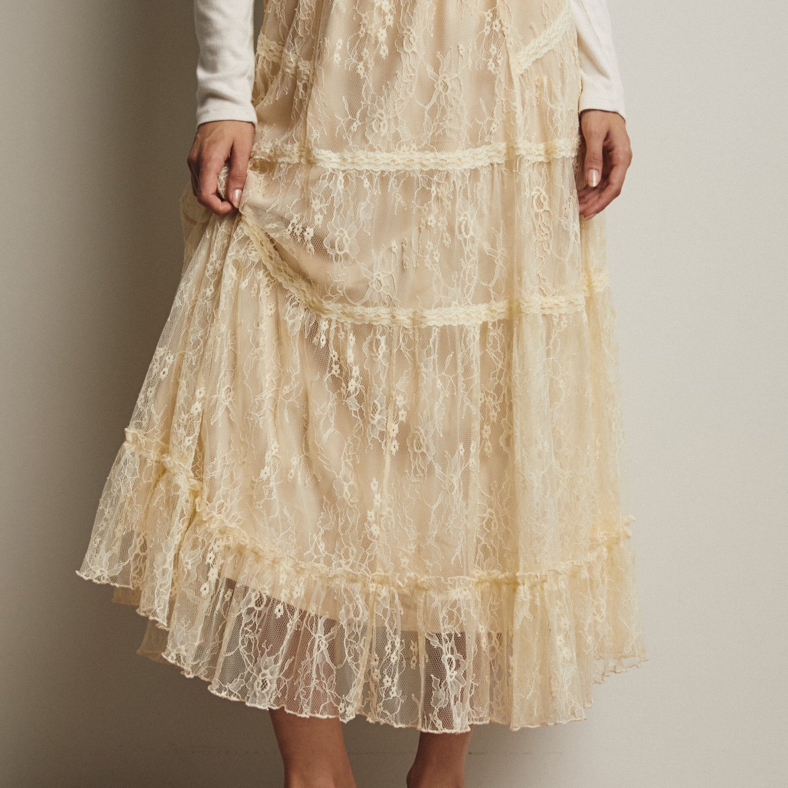 Fairytale Lace Midi Skirt