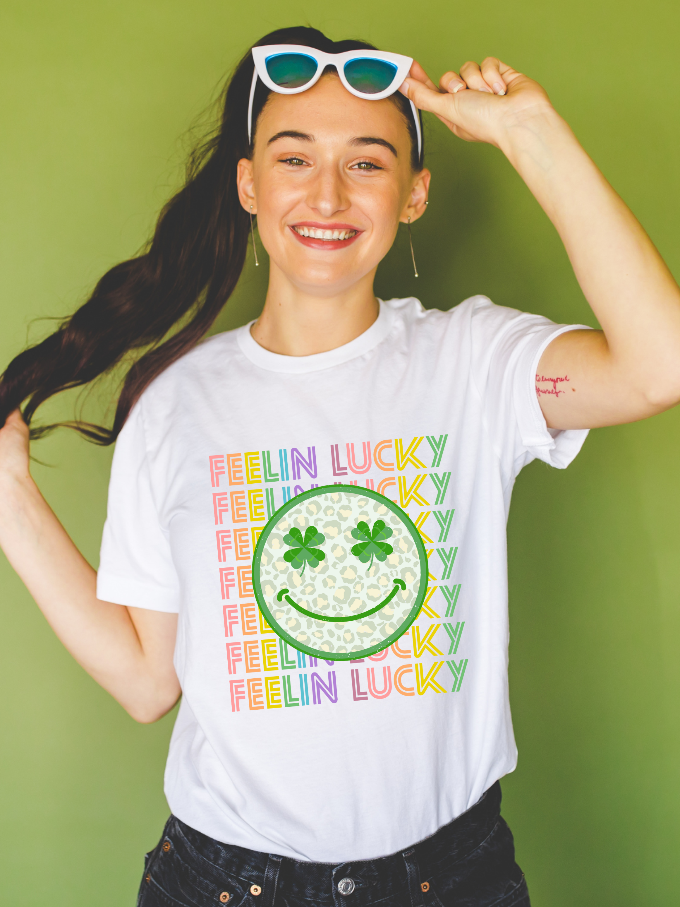 Feelin Lucky Glitter Tee
