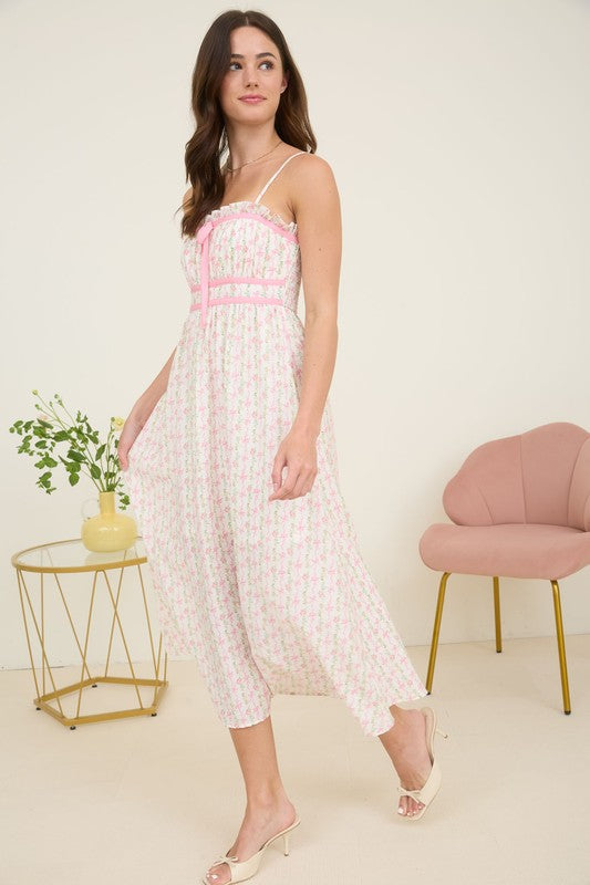 Rosabelle Ribbon Midi Dress