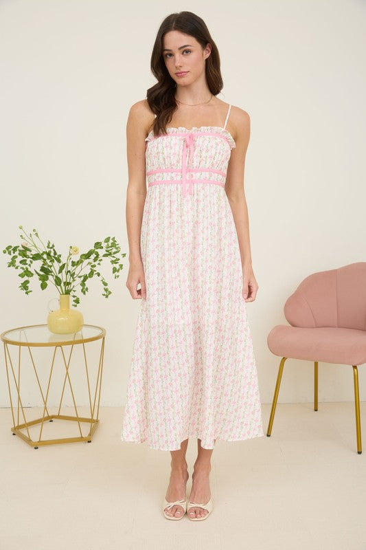 Rosabelle Ribbon Midi Dress