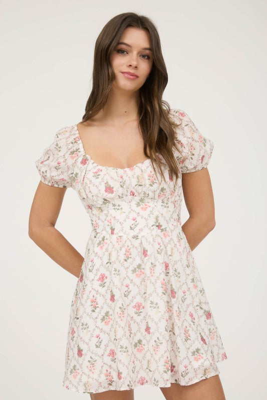 Fleurette Corset Mini Dress