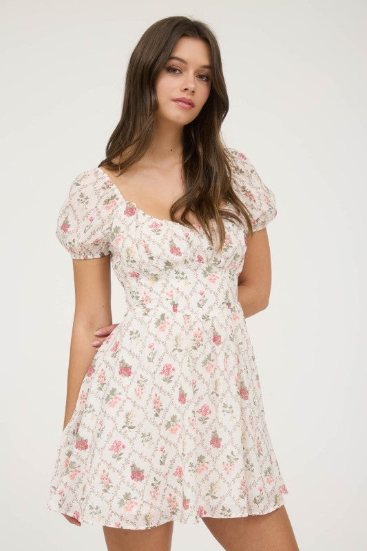 Fleurette Corset Mini Dress