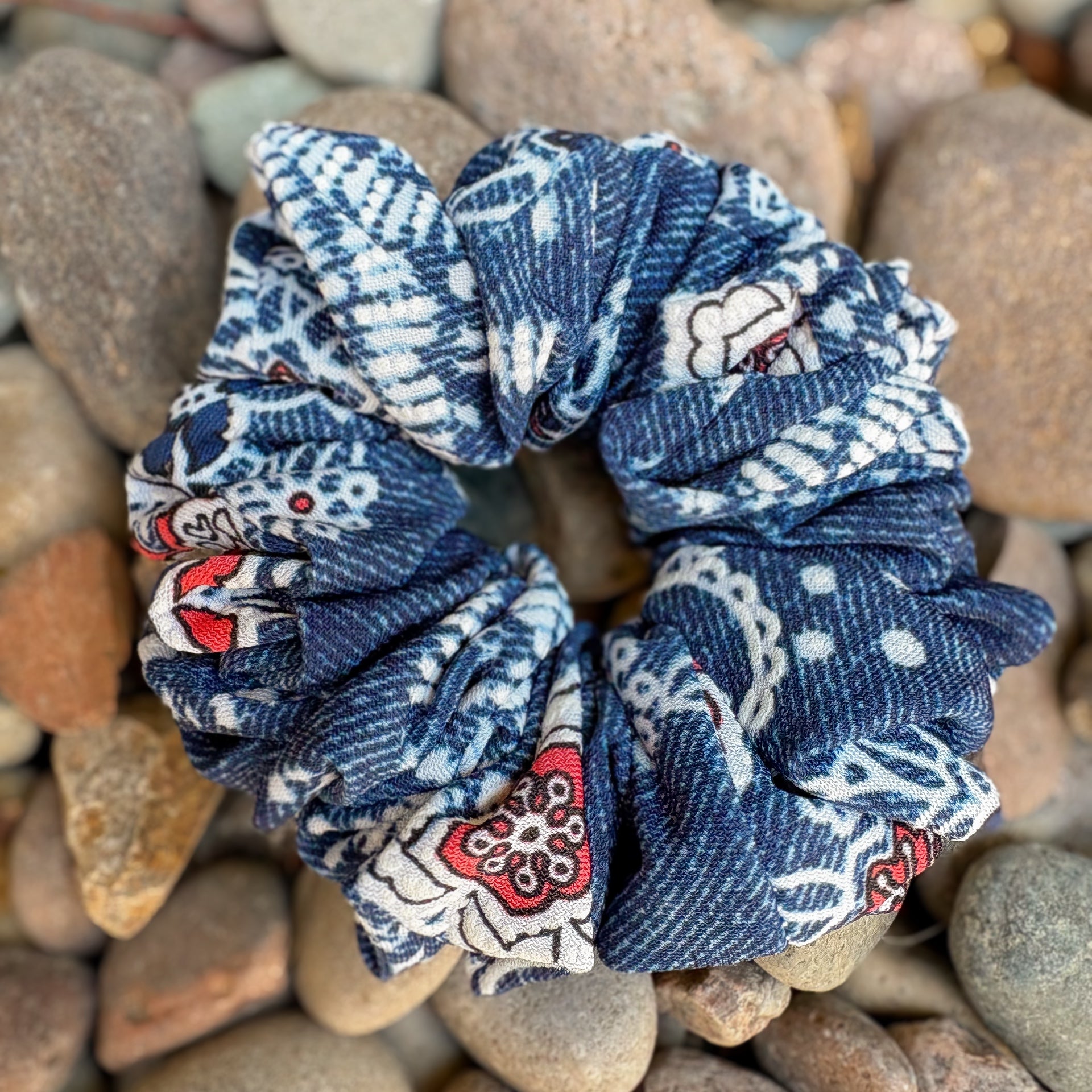 Breeze Scrunchie in Sunkissed Denim