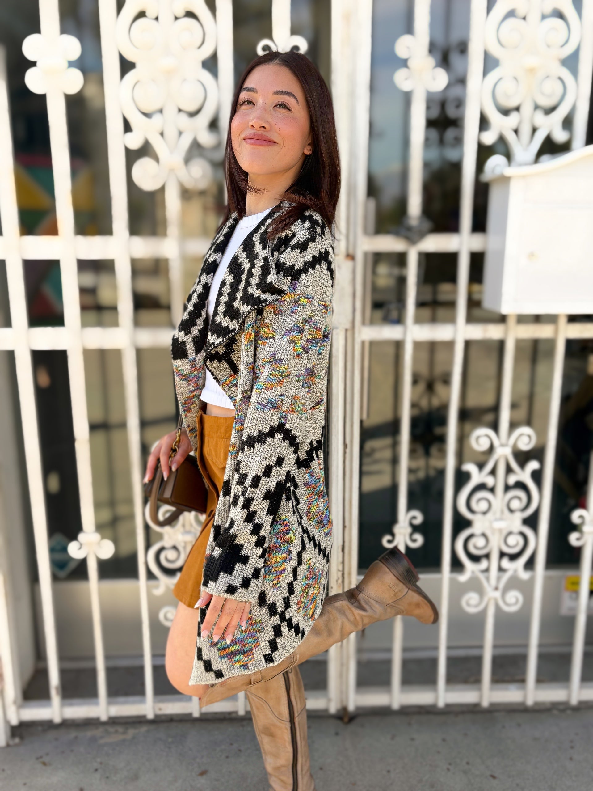 Digital Aztec Cardigan