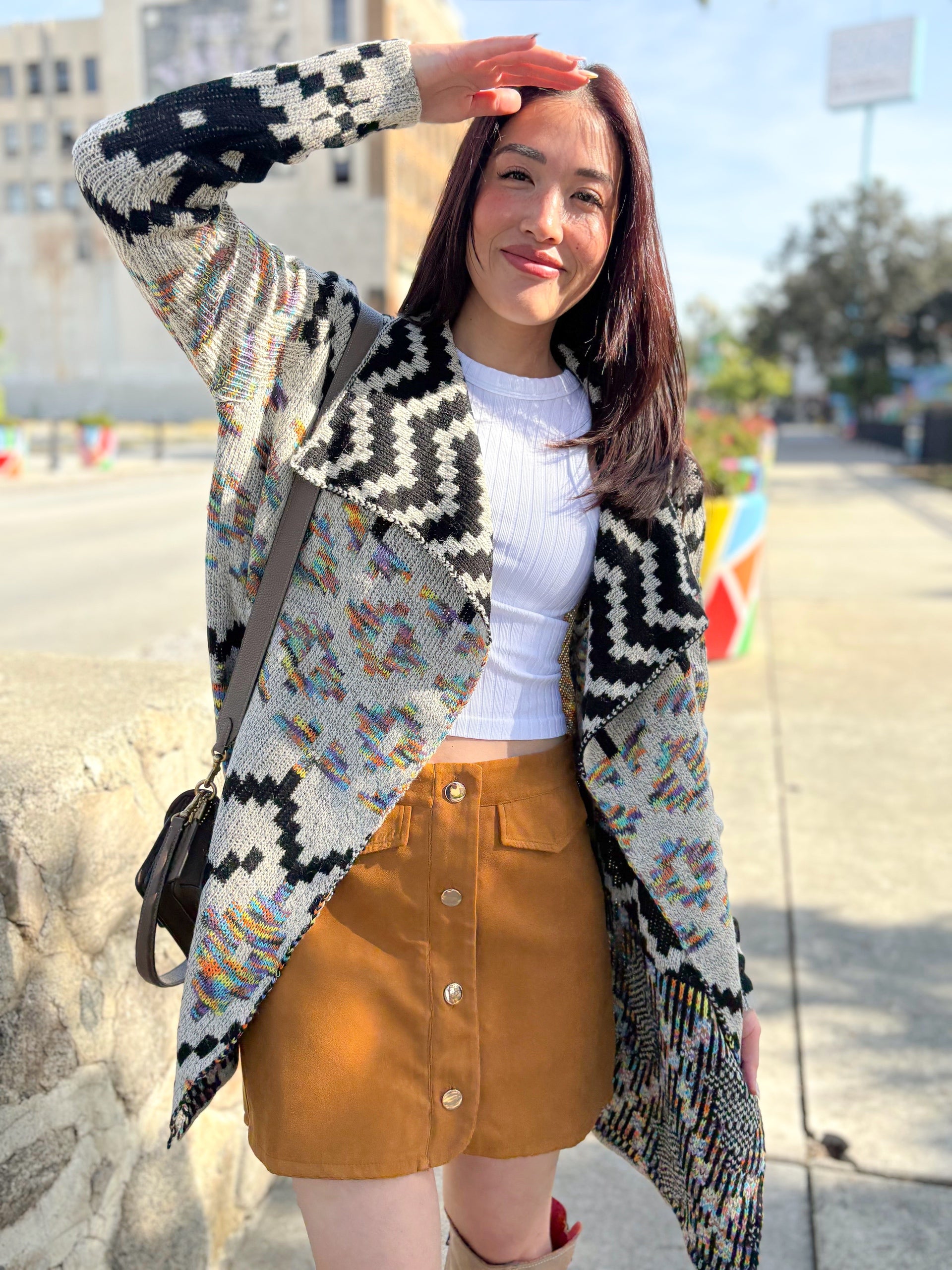 Digital Aztec Cardigan