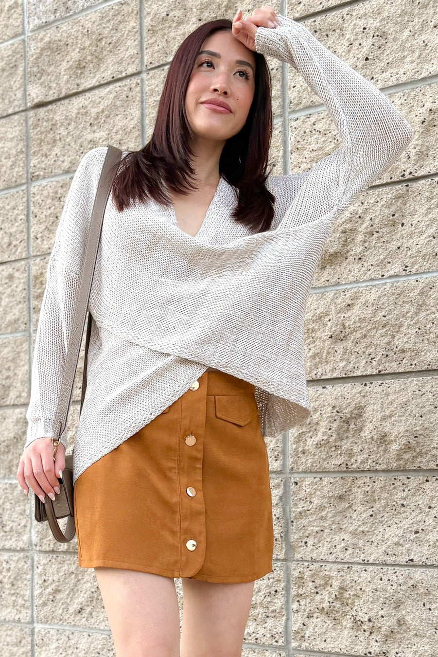 Whisper Knit Sweater in Oat