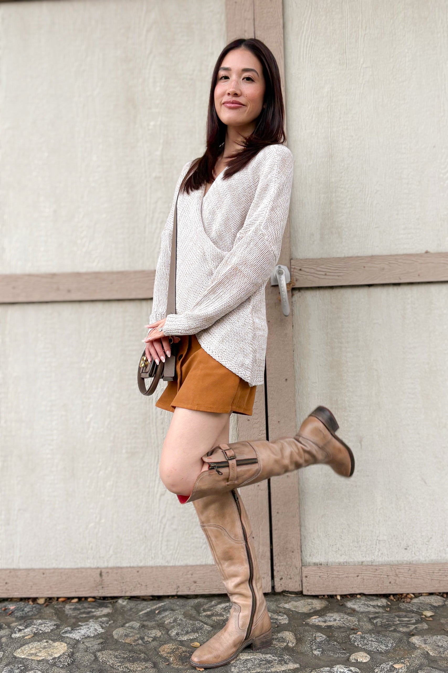 Whisper Knit Sweater in Oat