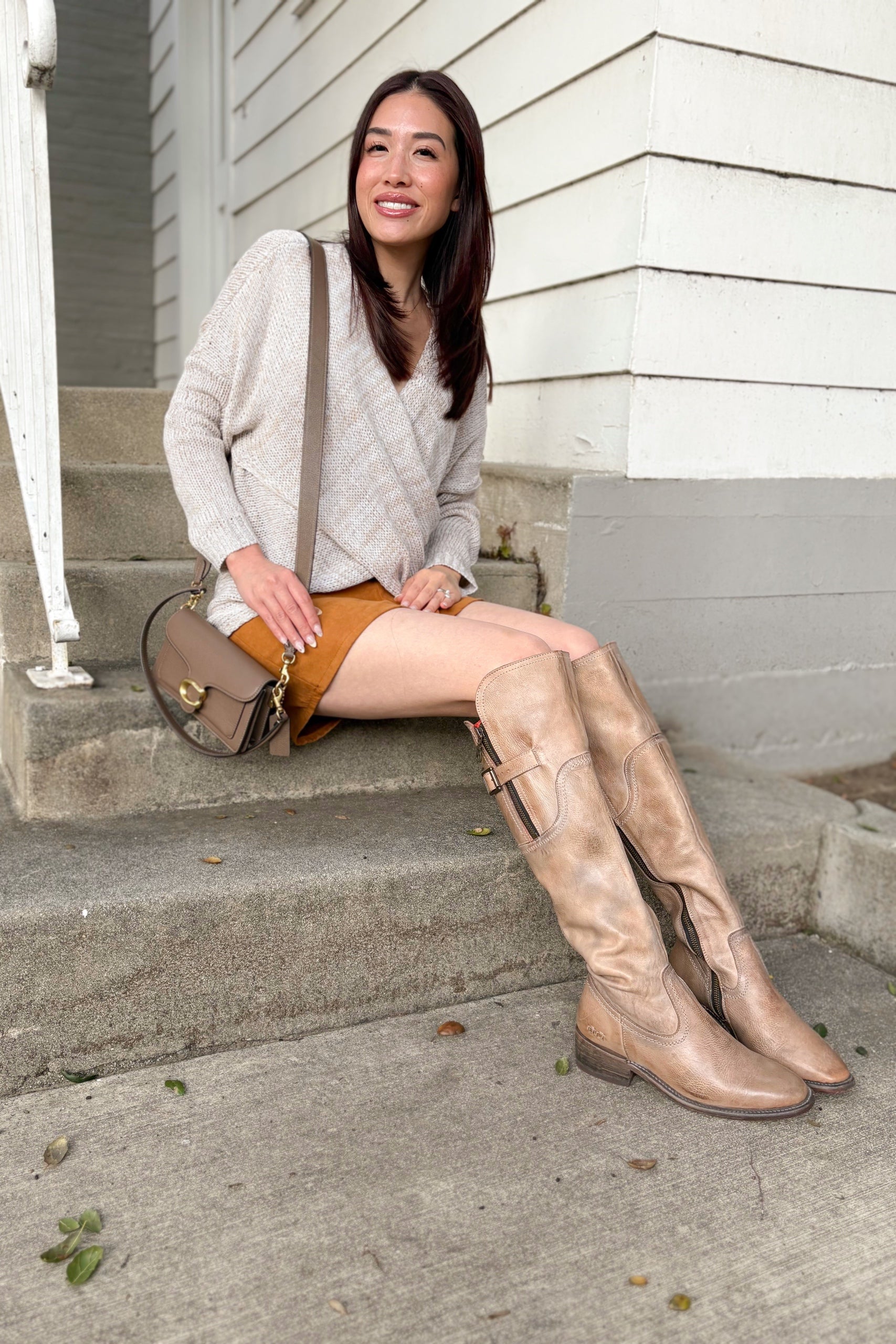 Whisper Knit Sweater in Oat