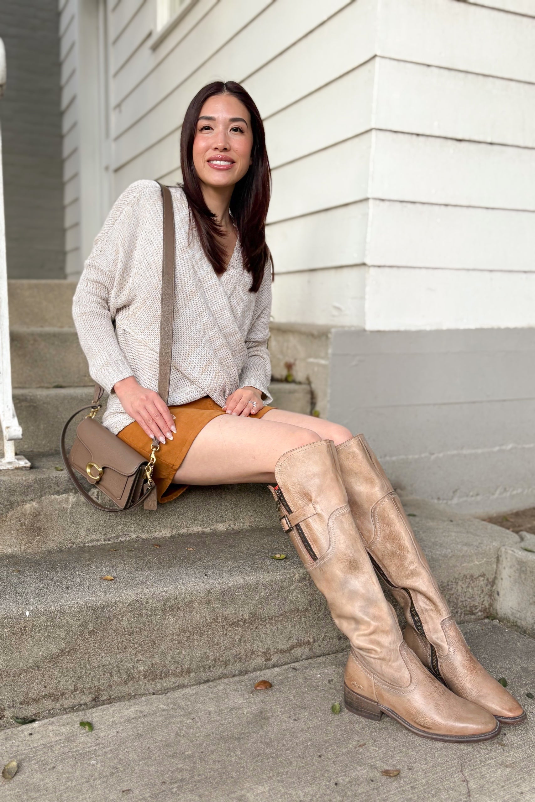 Whisper Knit Sweater in Oat