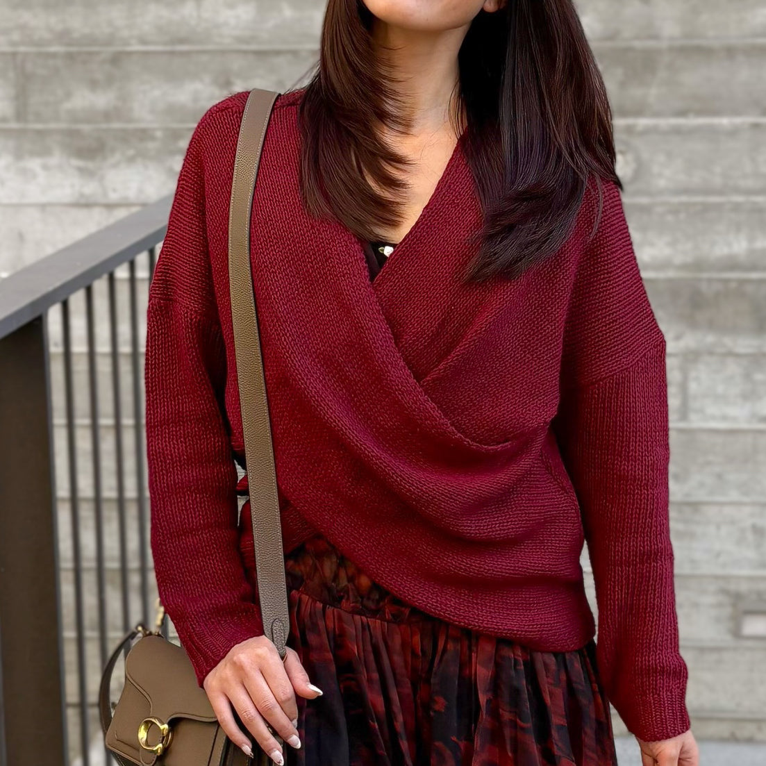Whisper Knit Sweater in Burgundy