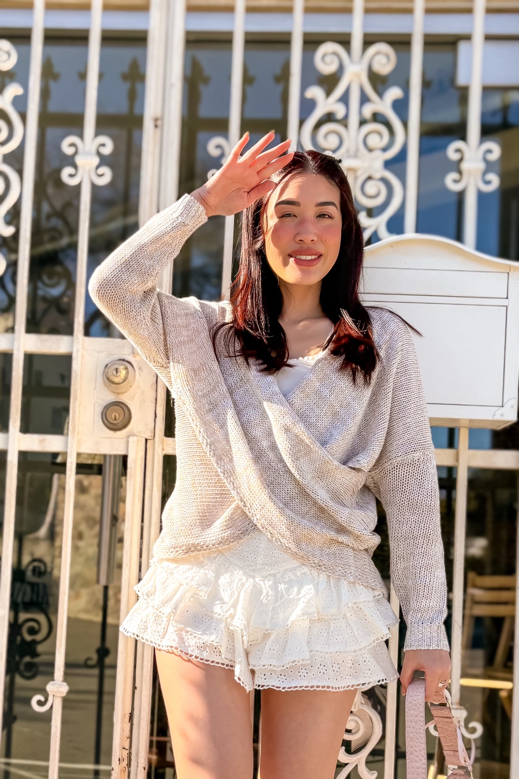 Whisper Knit Sweater in Oat