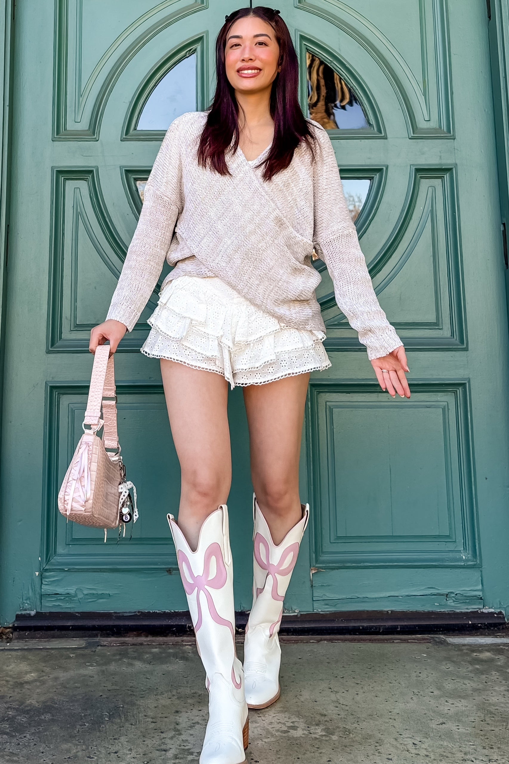 Whisper Knit Sweater in Oat